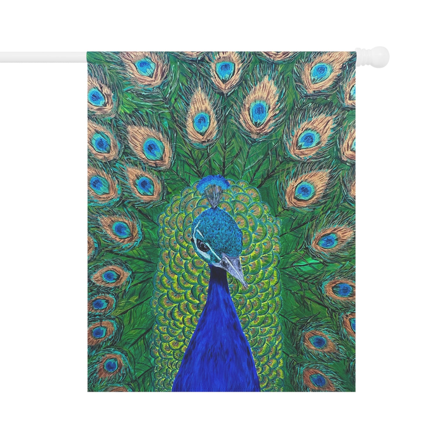 Stunning Royal the Peacock Garden Flag