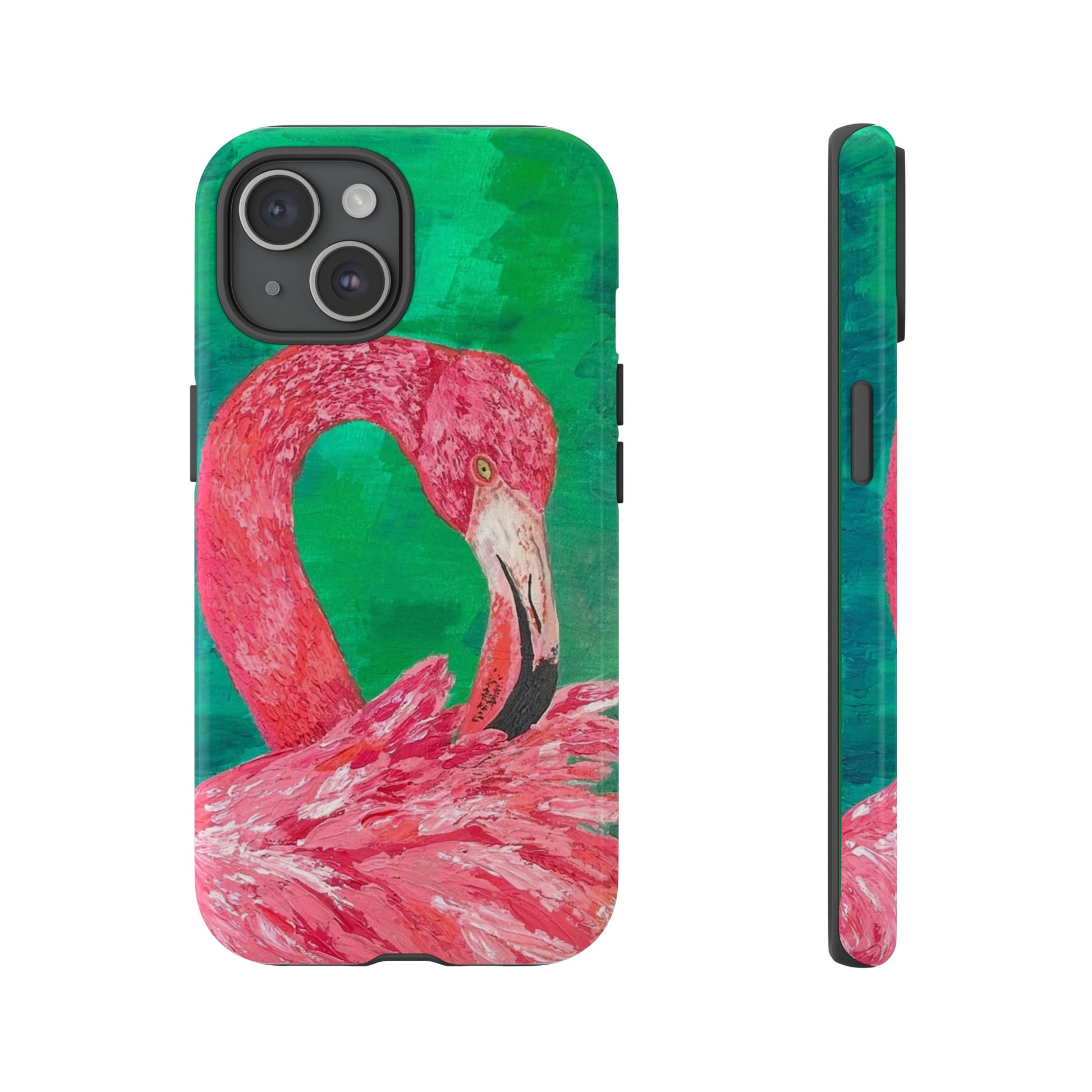 Flamingo Tough Phone Case, Tutti – Emily Colson Art Studio Flamingo Tough Phone Case, Tutti – Emily Colson Art Studio