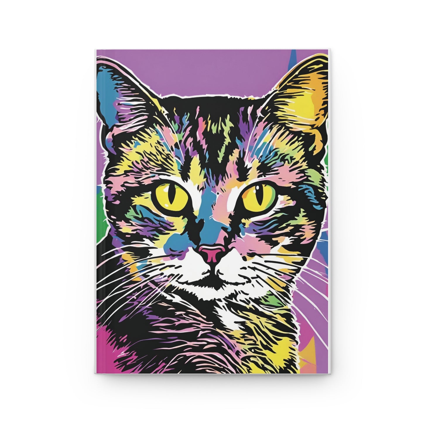 Violet Cat Hard Journal