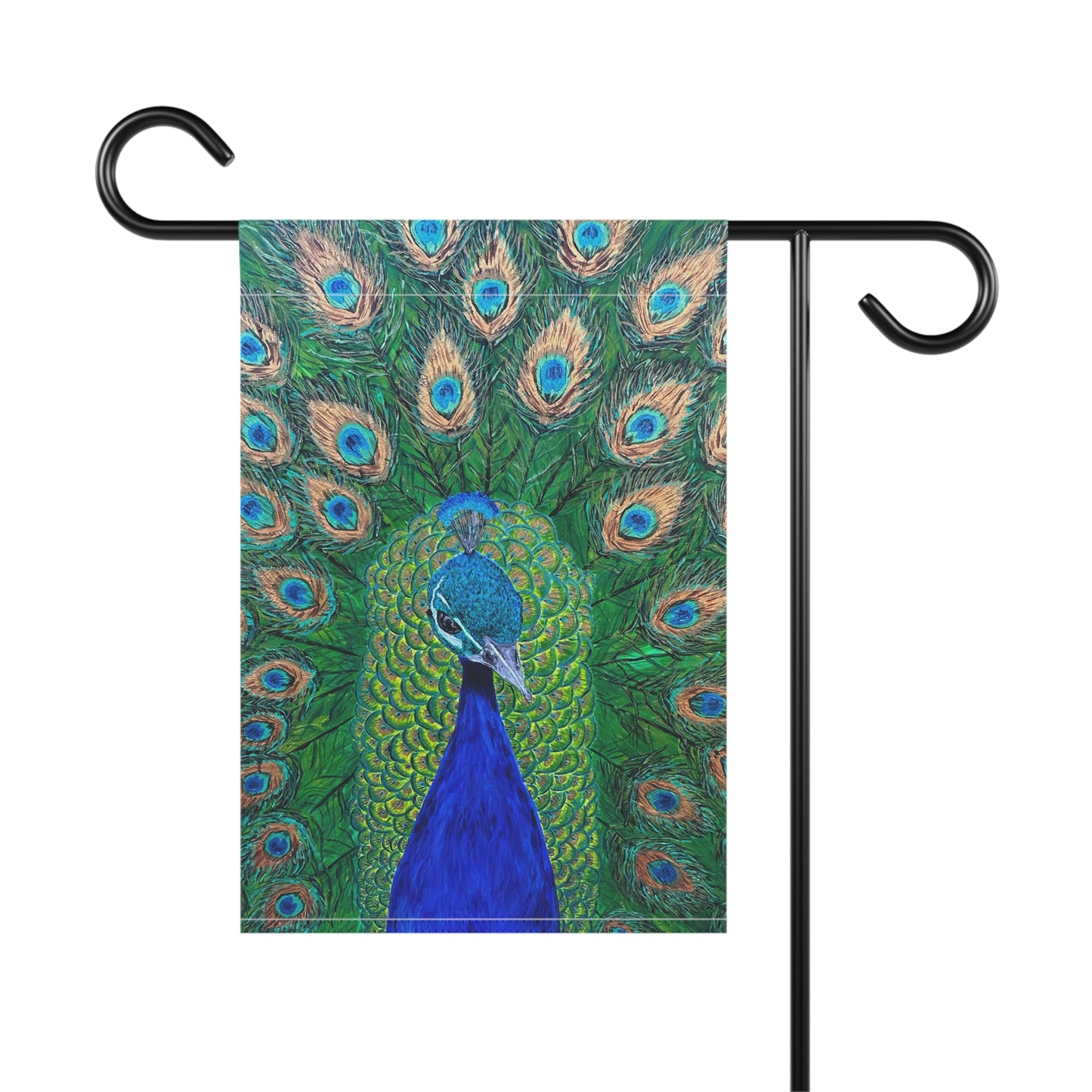 Stunning Royal the Peacock Garden Flag