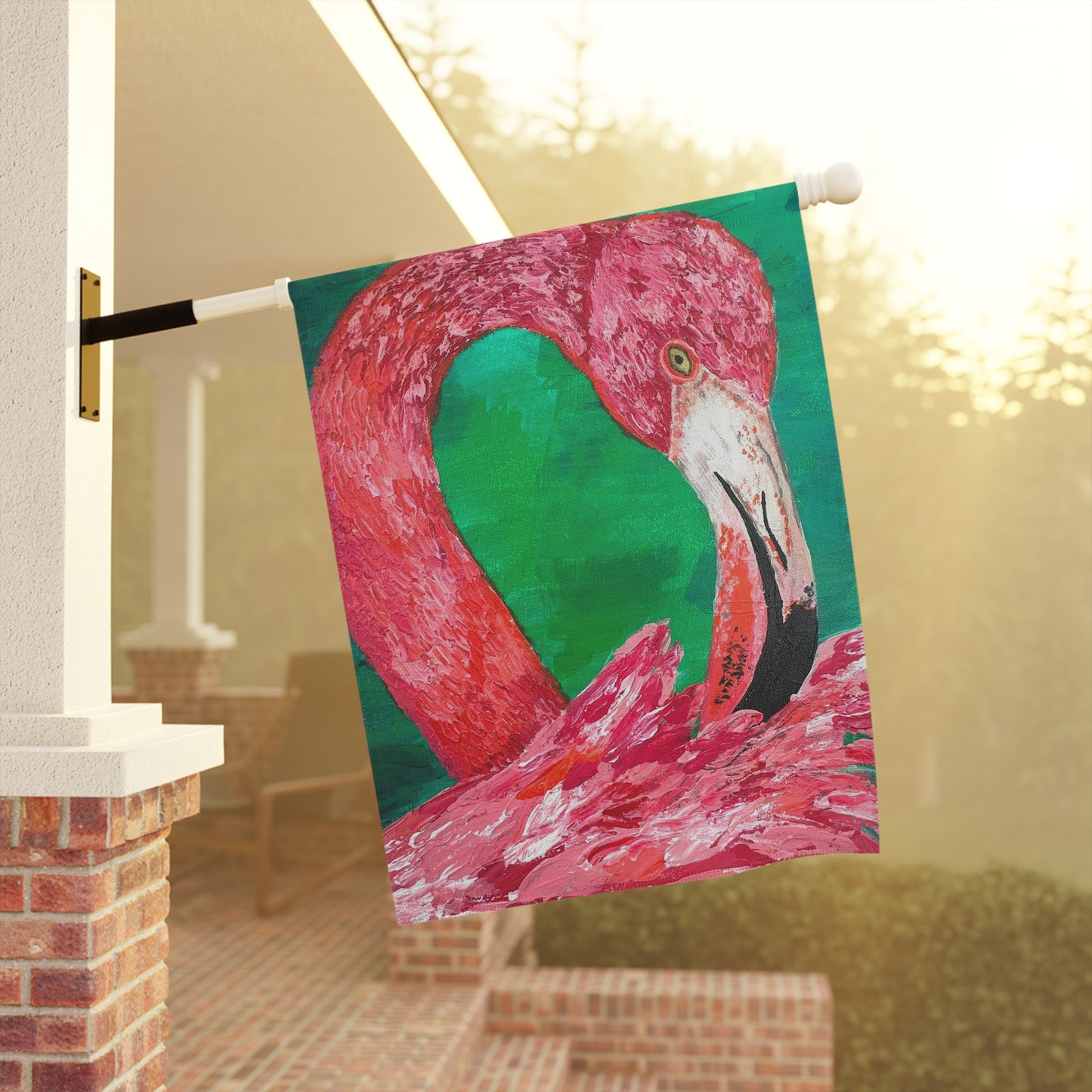 Flamingo Garden Flag, Pink Ladies Collection, Tutti