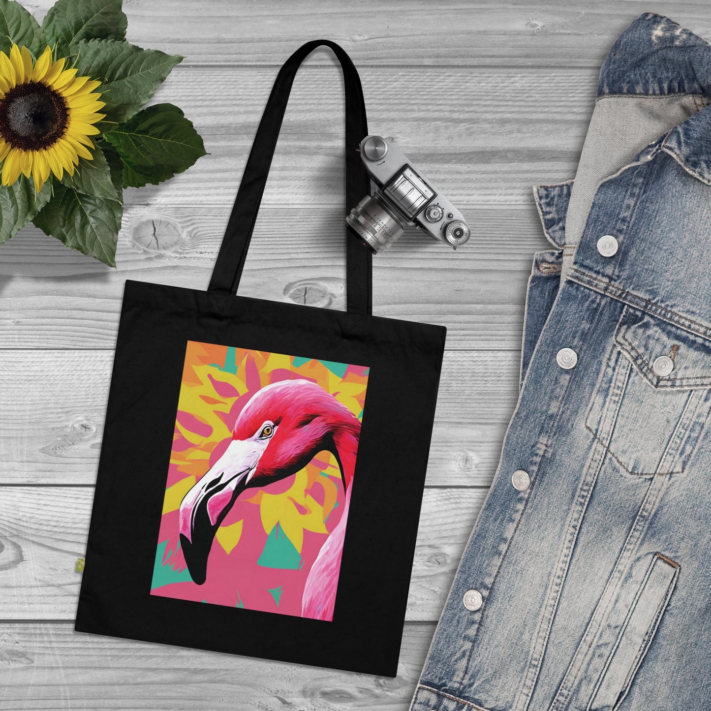 Bright Flamingo Tote Bag