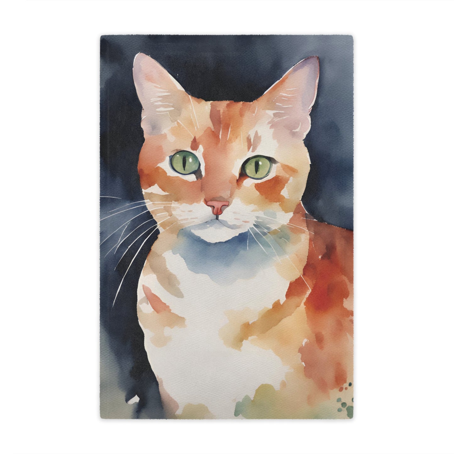 Watercolor Kitty Cat Soft Microfiber Blanket