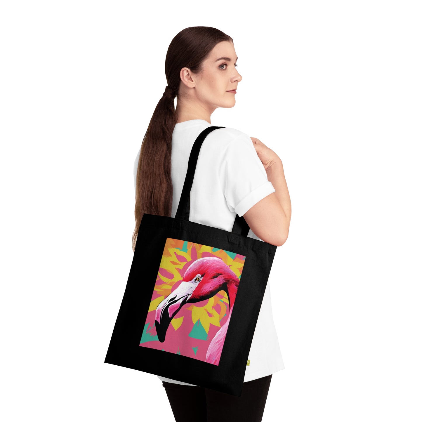 Bright Flamingo Tote Bag