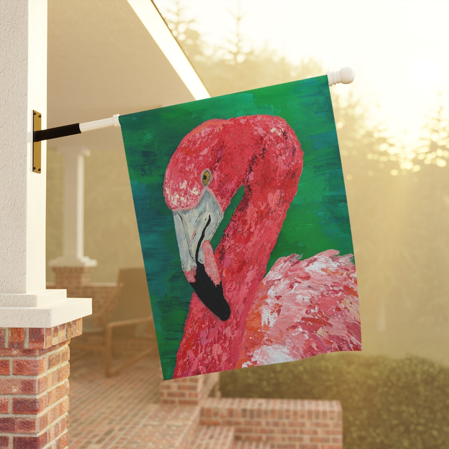 Flamingo Garden Flag, Pink Ladies Collection, Tutti