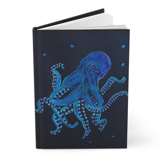 Mean Blue, The Octopus, Hardcover Journal Matte