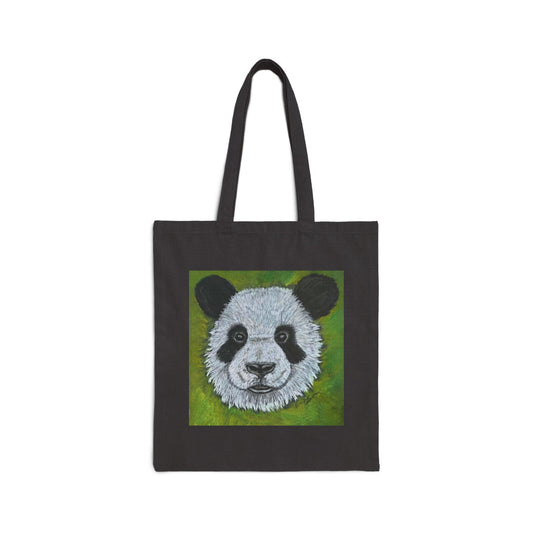 Lucky the Panda Canvas Tote