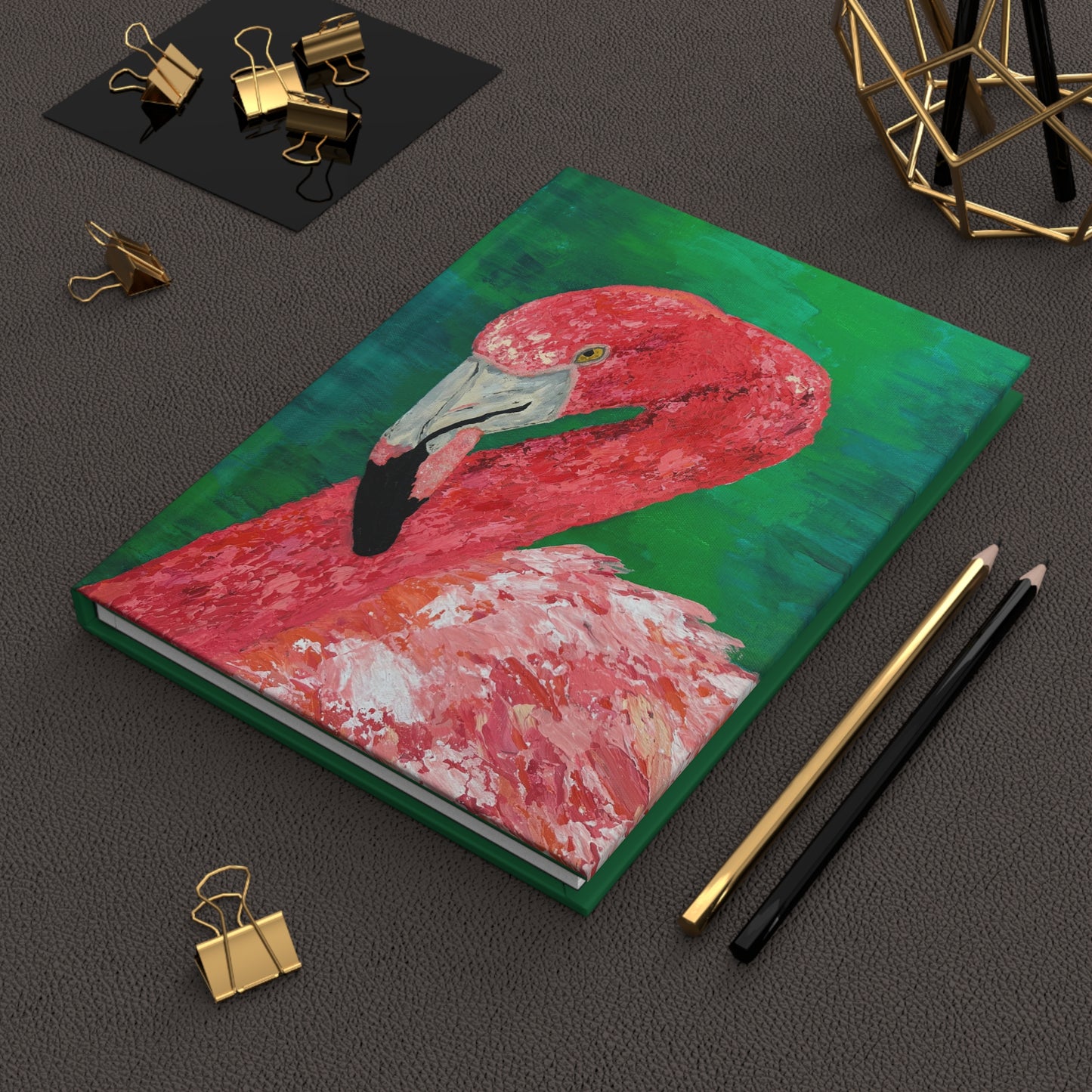 Flamingo Hardcover Journal Matte- Fruiti