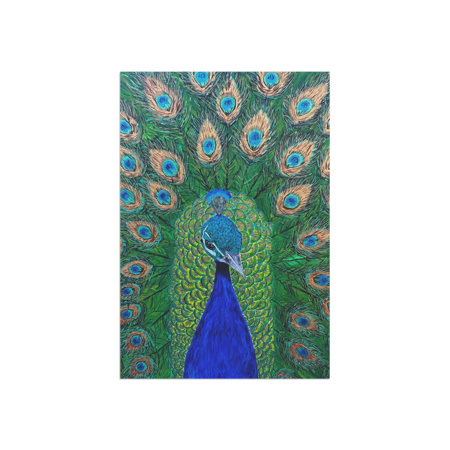 Stunning Royal the Peacock Garden Flag