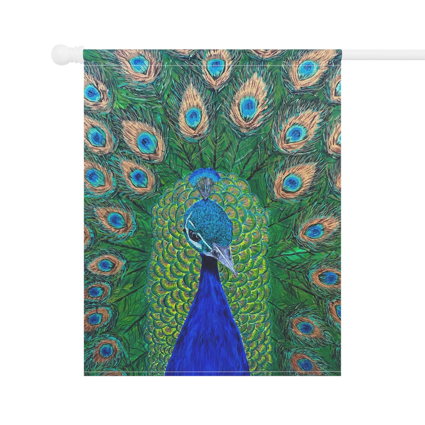 Stunning Royal the Peacock Garden Flag