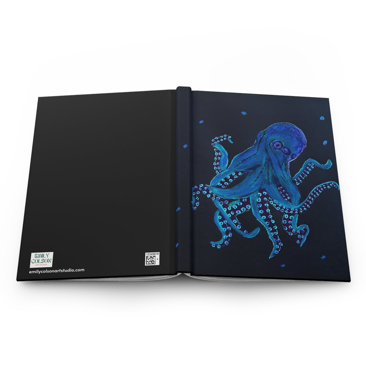 Mean Blue, The Octopus, Hardcover Journal Matte