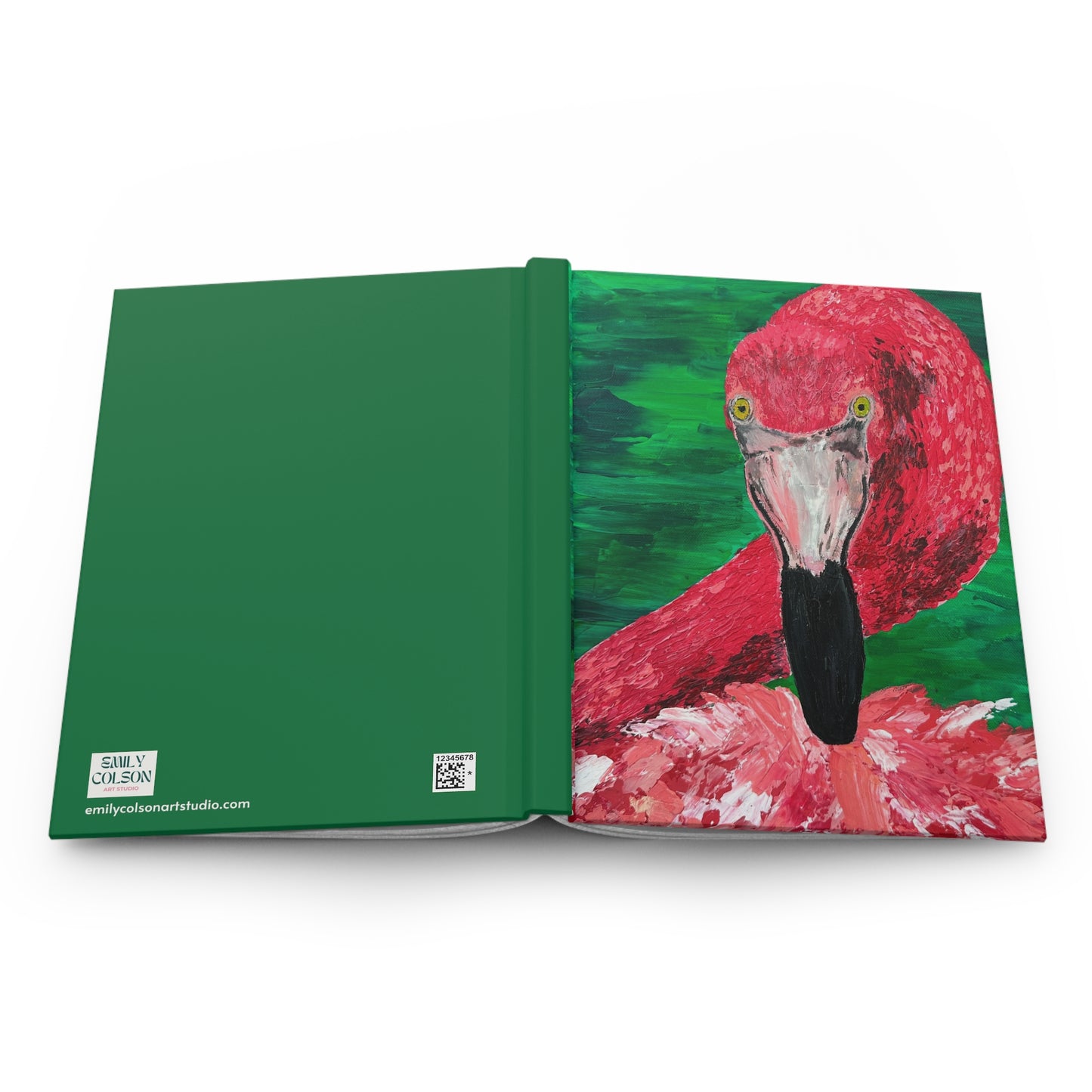 Flamingo Hardcover Journal Matte- "Booti"