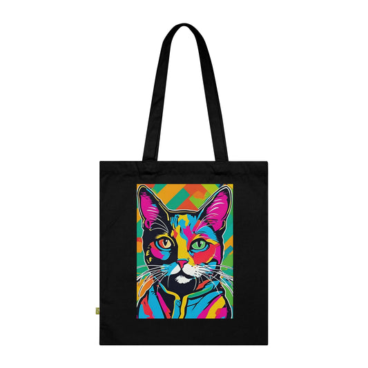 Portrait Cat Organic Cotton Tote Bag