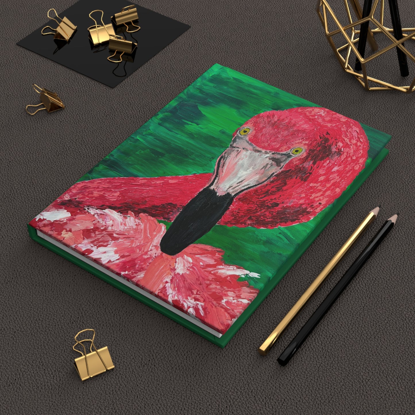 Flamingo Hardcover Journal Matte- "Booti"