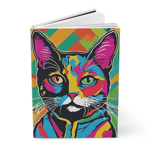 School Portrait Cat Hard Journal