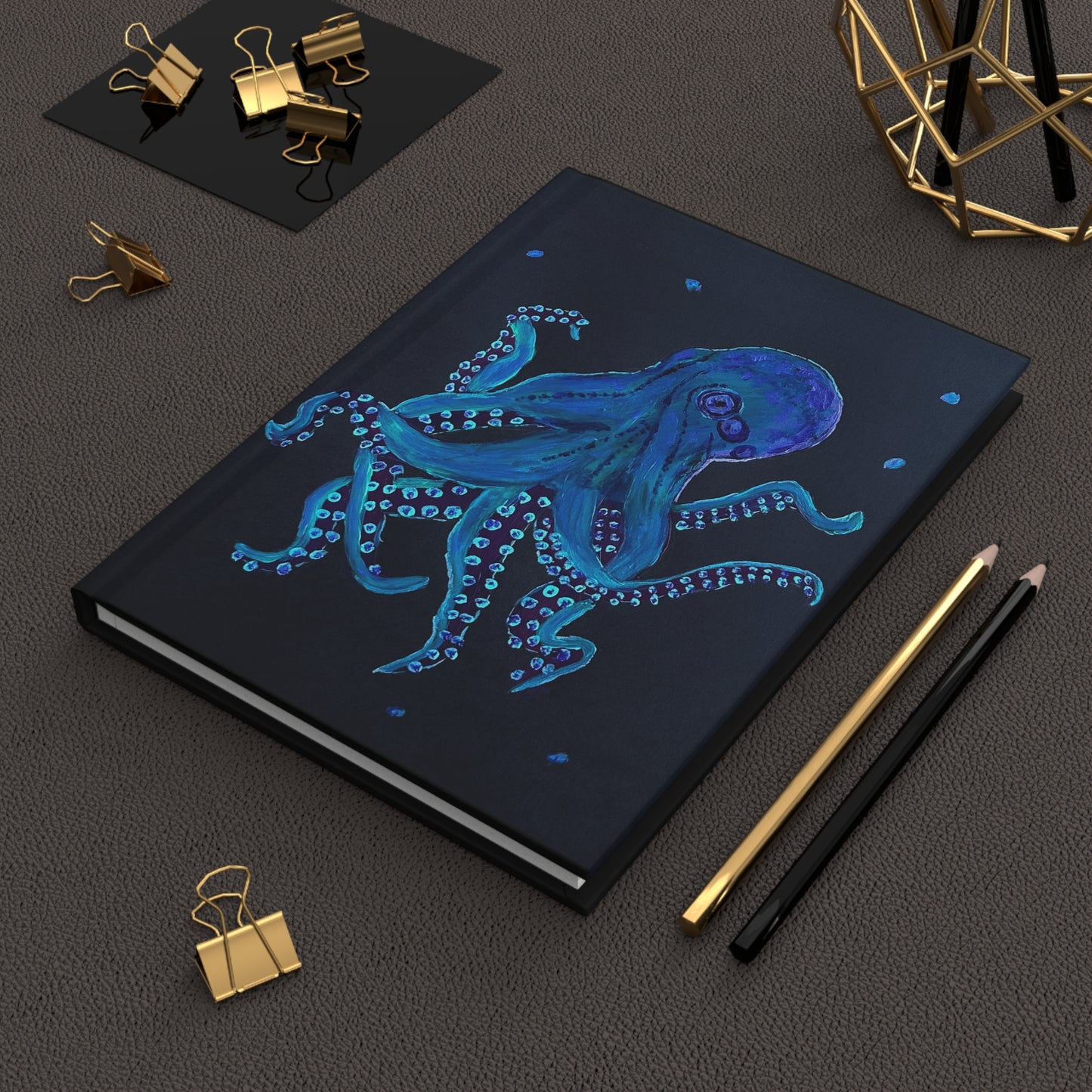 Mean Blue, The Octopus, Hardcover Journal Matte