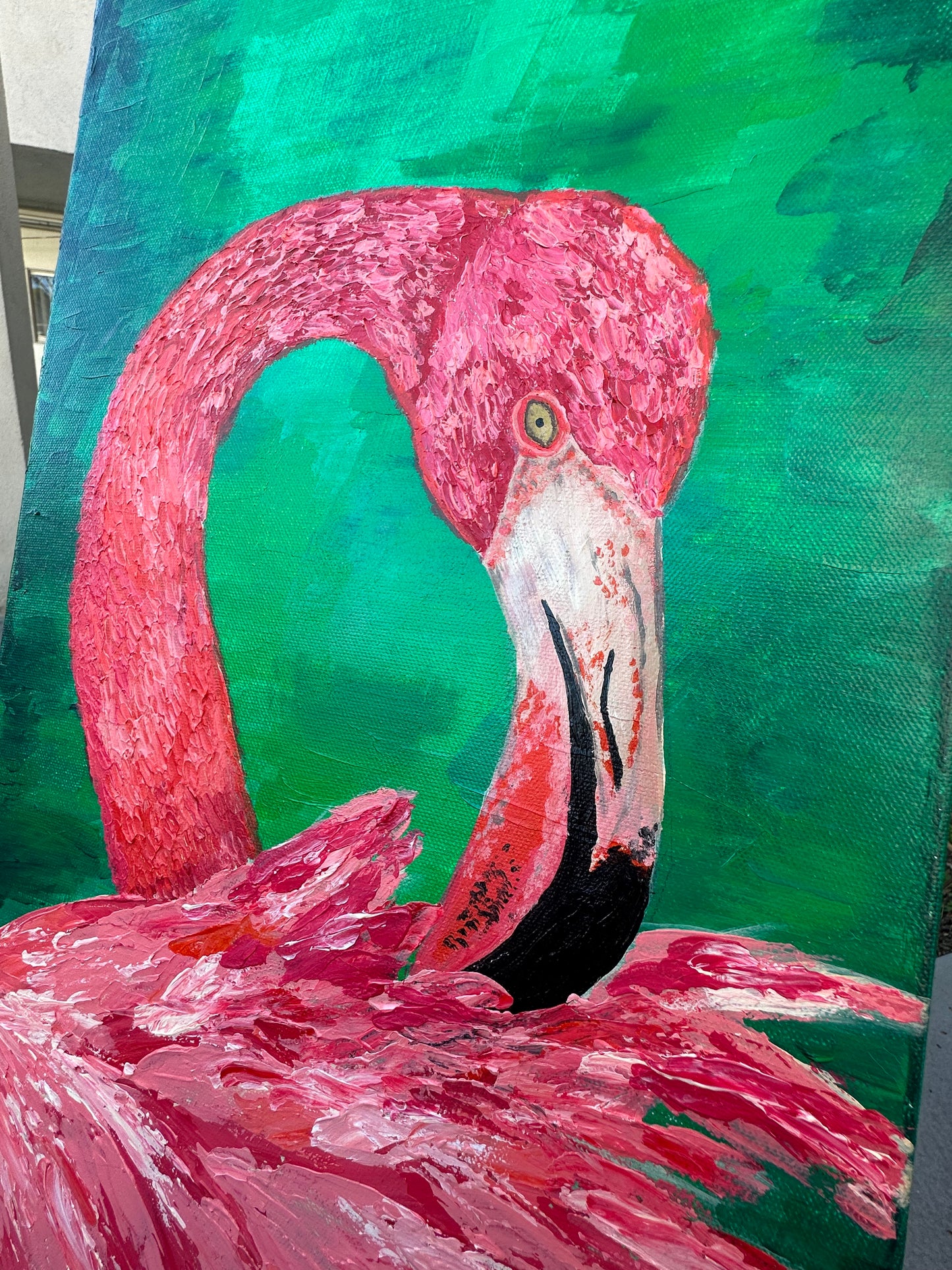 Flamingo Acrylic Painting- Tutti