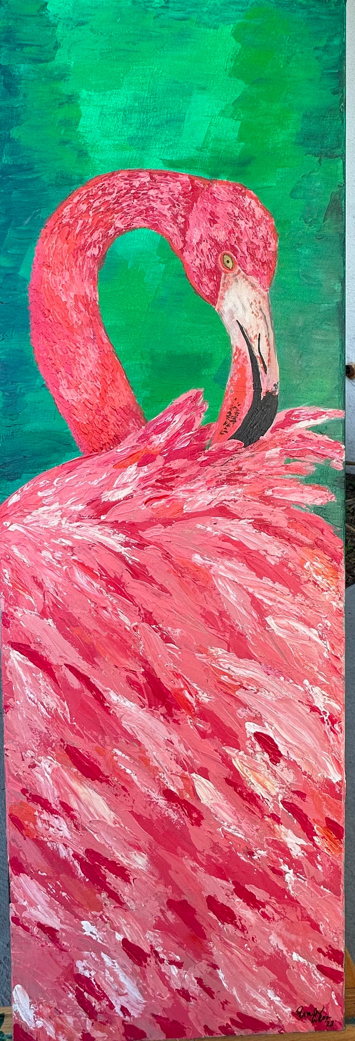 Flamingo Acrylic Painting- Tutti