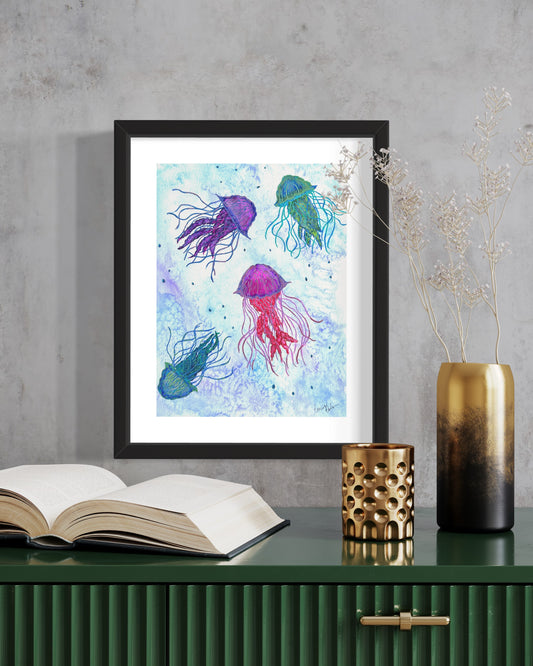 Watercolor Jellyfish- Under The Sea Collection