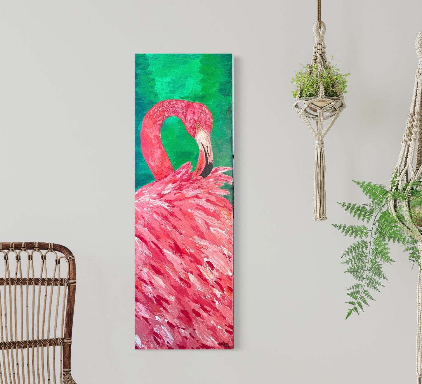 Flamingo Acrylic Painting- Tutti