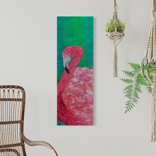 Flamingo Acrylic Painting- Fruiti